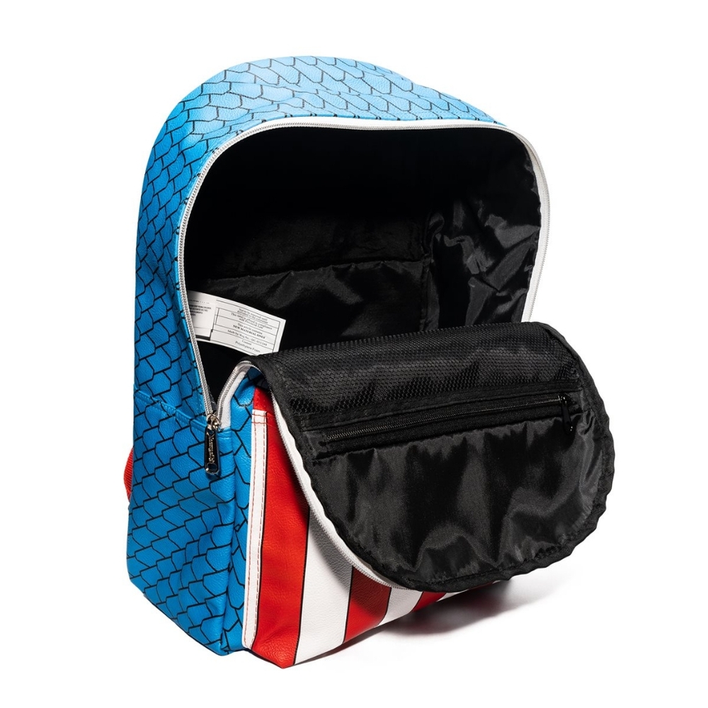 NWT: Loungefly Captain America Cosplay Backpack with Pin Set - Picture 7 of 12
